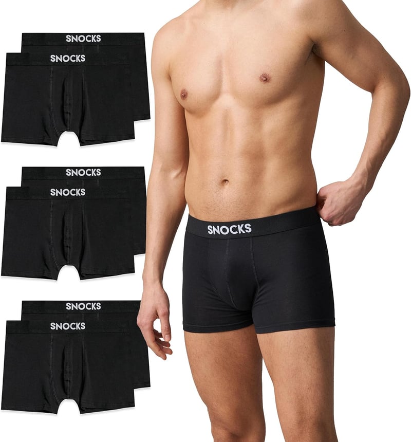 Bio Baumwoll Boxershorts für Herren im 6er Pack ohne Gummibund