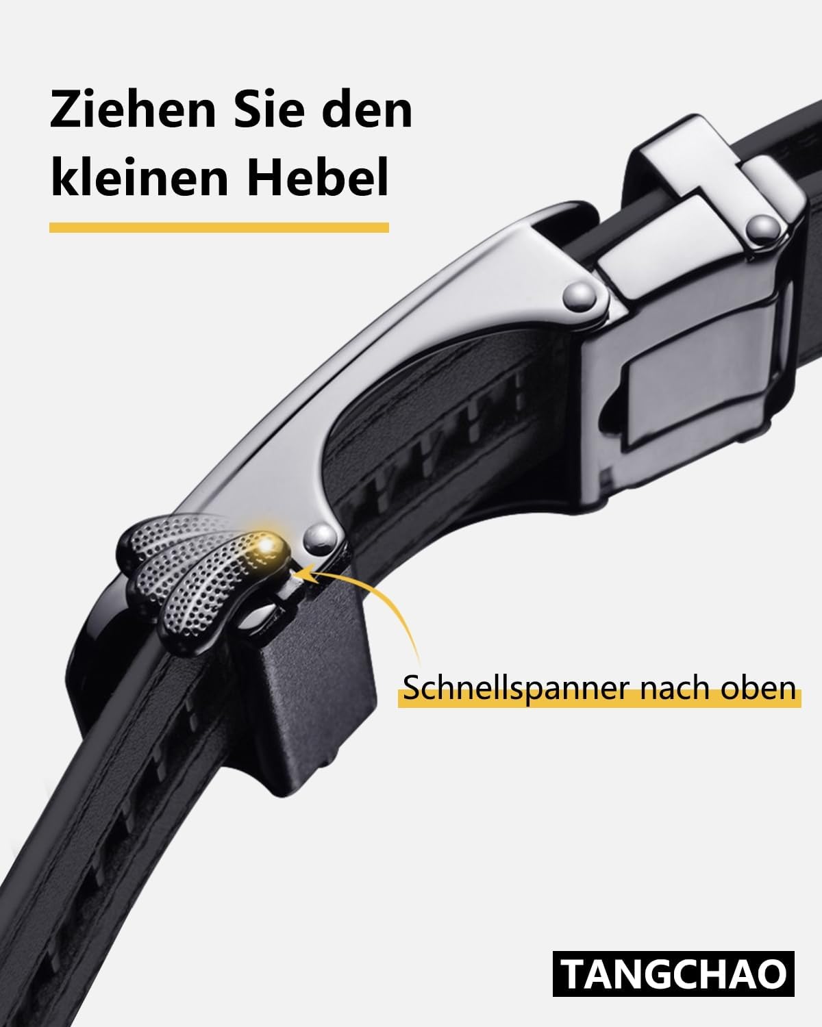 Ledergürtel für Herren mit automatischer Ratsche – 35mm, einstellbar