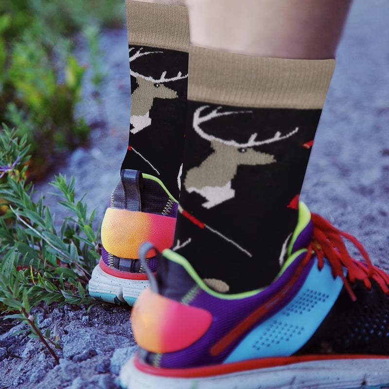 Baumwoll-Socken für Herren mit Spruch, Wadenlang, Größe 43-46