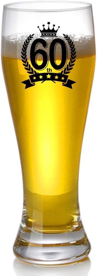 Bierglas 0,5l zum 60. Geburtstag für Männer