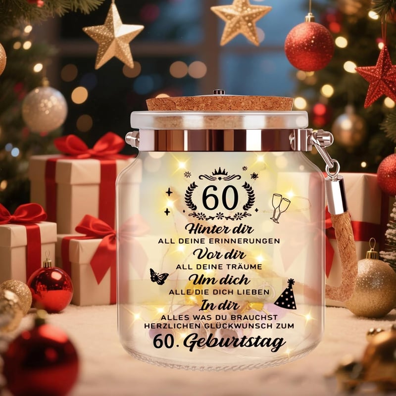 60. Geburtstag Nachtlicht für Frauen und Männer – coole Geschenkidee