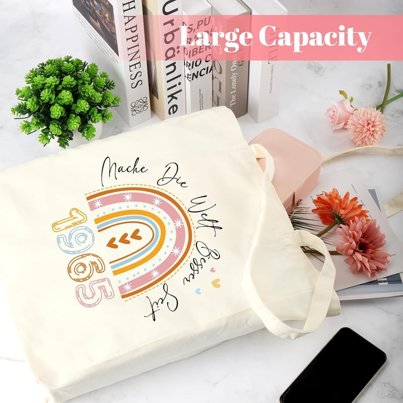 Personalisierte Baumwolltasche zum Geburtstag für Frauen