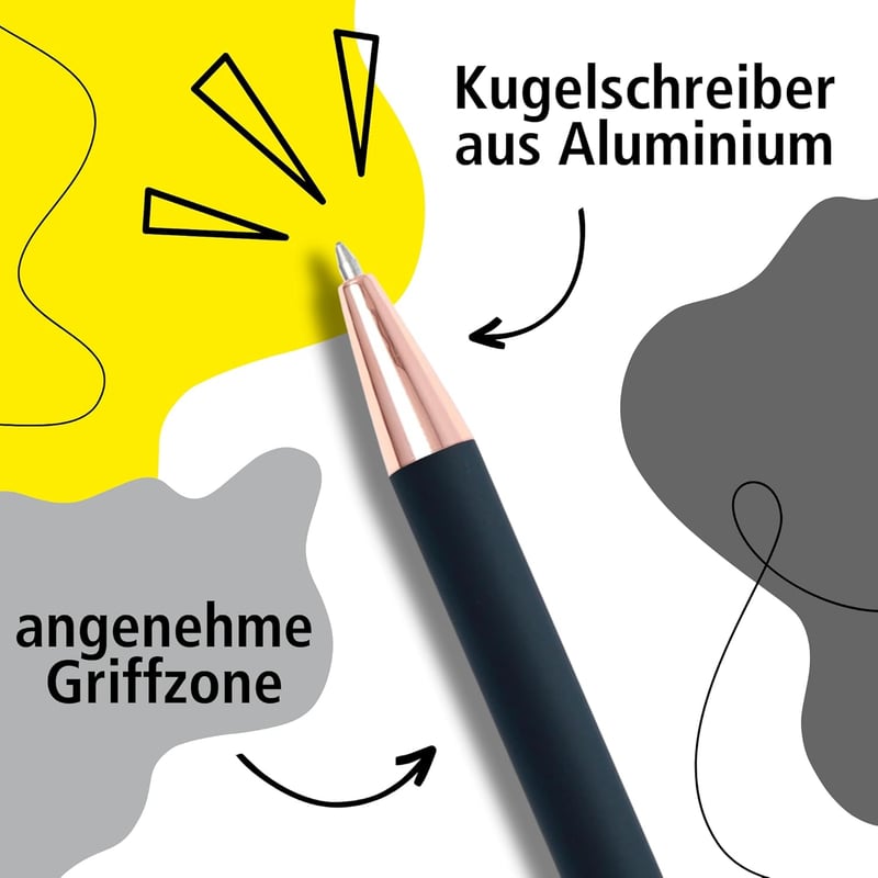 Personalisierter Kugelschreiber mit Gravur aus Aluminium in Geschenkbox