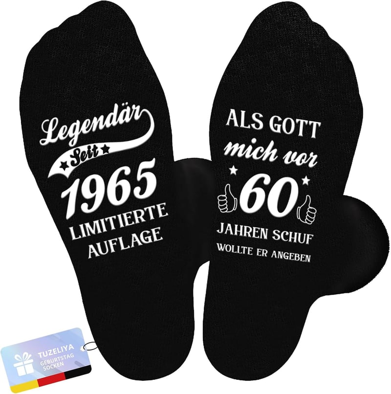Legendäre Baumwoll-Socken für Männer – Geburtstagsgeschenk 2025