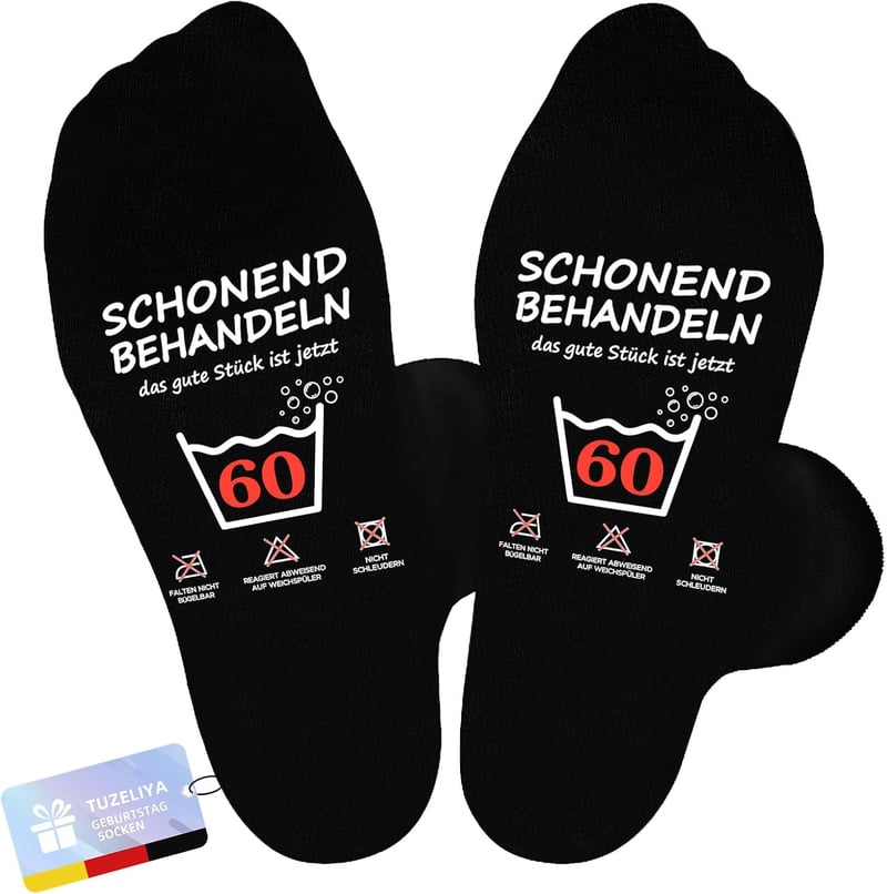Lustige Anti-Rutsch Baumwollsocken für Männer zum Geburtstag
