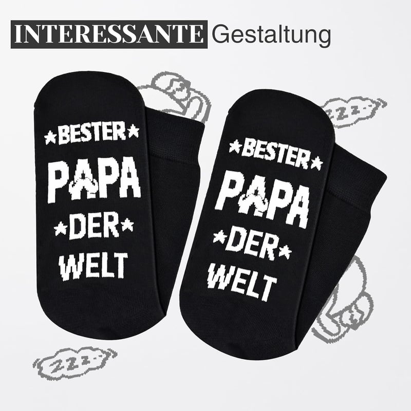 Lustige Baumwollsocken für Papa – 