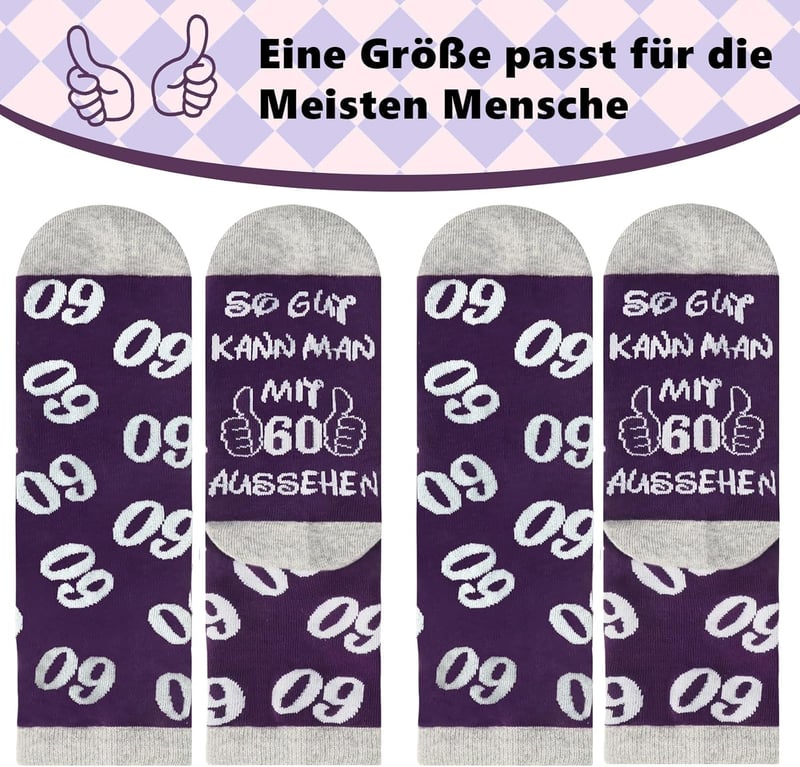Socken Geschenkset zum 18. Geburtstag für Mädchen und Frauen