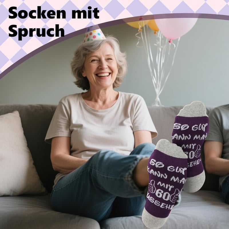 Socken Geschenkset zum 18. Geburtstag für Mädchen und Frauen