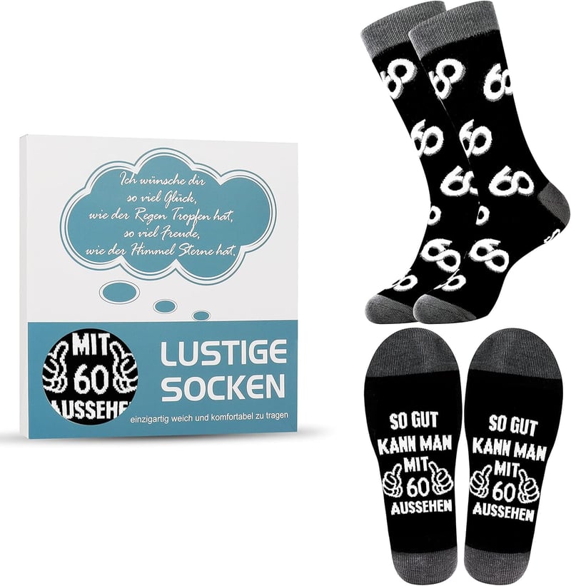 Herren Socken aus Baumwolle Größe 43-46 für den Geburtstag