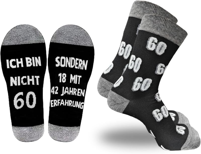 Lustige Geburtstagssocken für Männer - Geschenk zum 30./40./50./60. Geburtstag