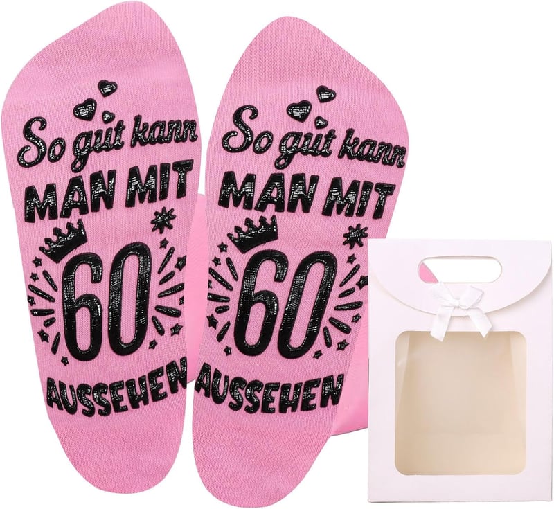 Lustige Socken für Frauen zum 60. Geburtstag