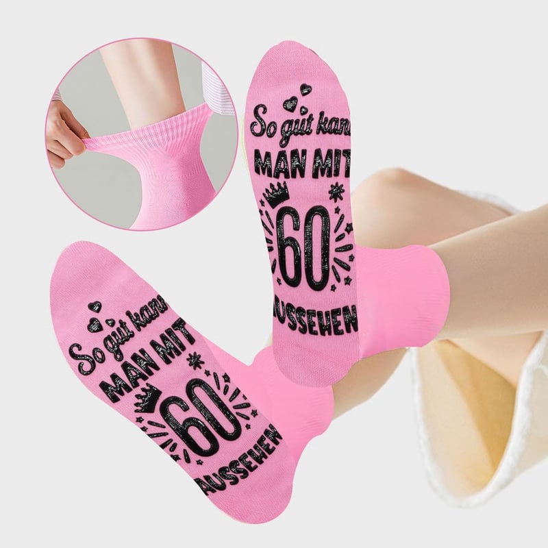 Lustige Socken für Frauen zum 60. Geburtstag