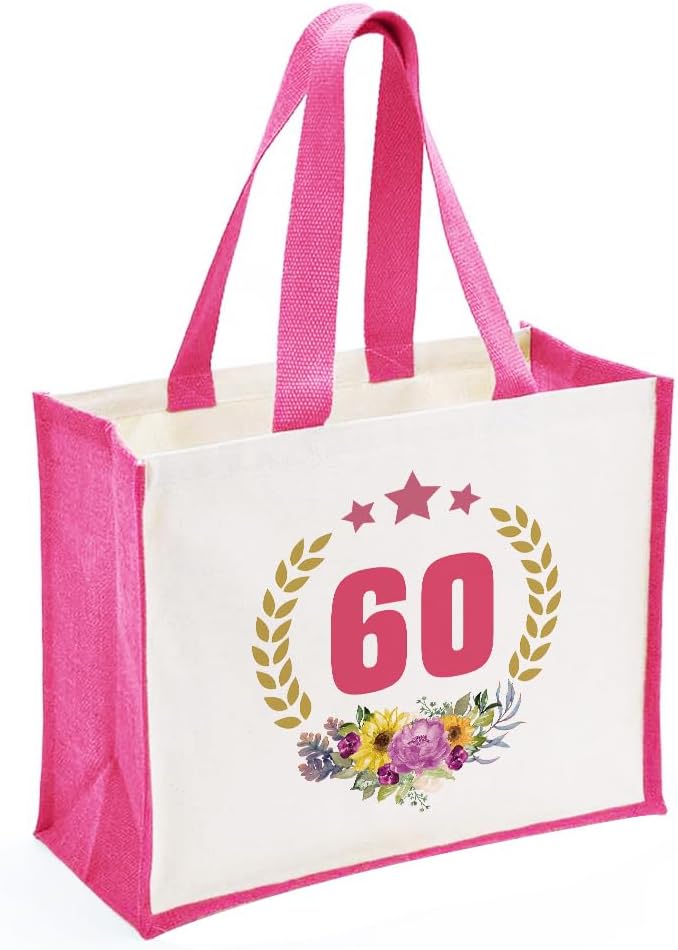 60. Geburtstag Damen Shopper aus Baumwoll-Canvas für Frauen
