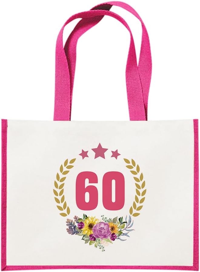 60. Geburtstag Damen Shopper aus Baumwoll-Canvas für Frauen