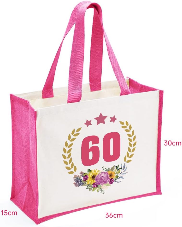 60. Geburtstag Damen Shopper aus Baumwoll-Canvas für Frauen