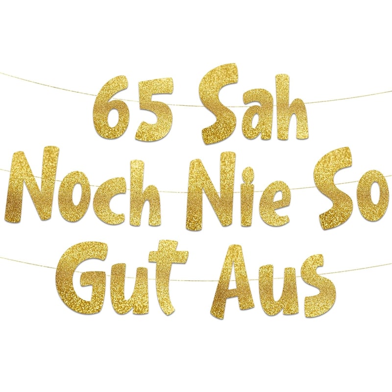 Lustiges Banner zum 65. Geburtstag – Partyzubehör