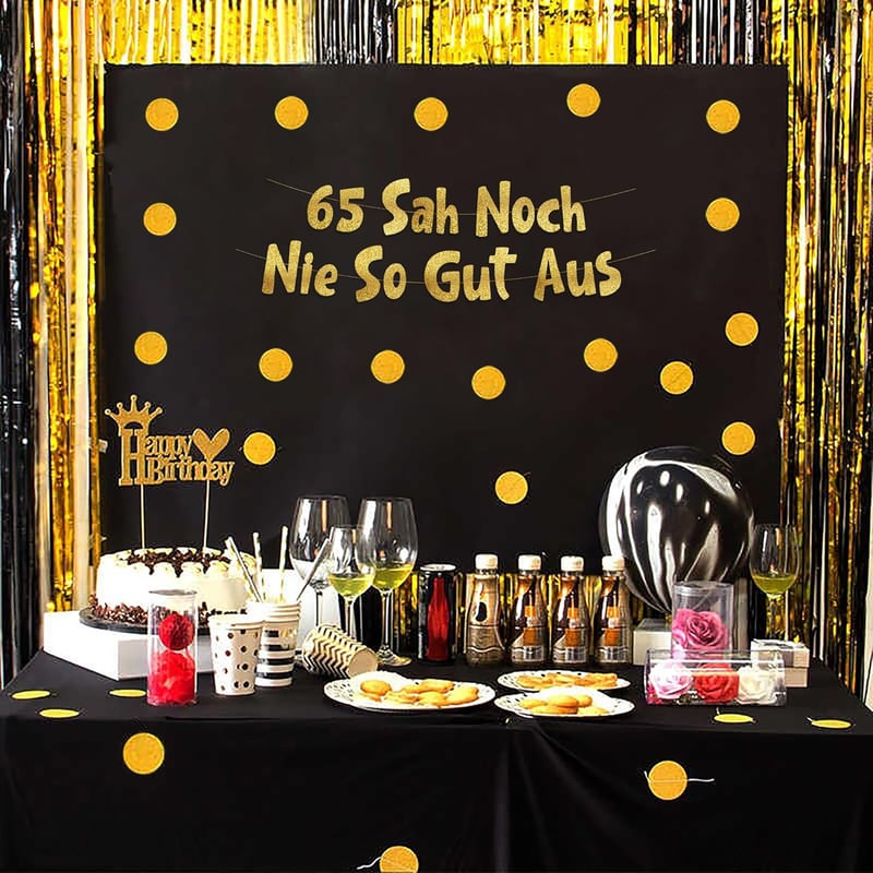 Lustiges Banner zum 65. Geburtstag – Partyzubehör