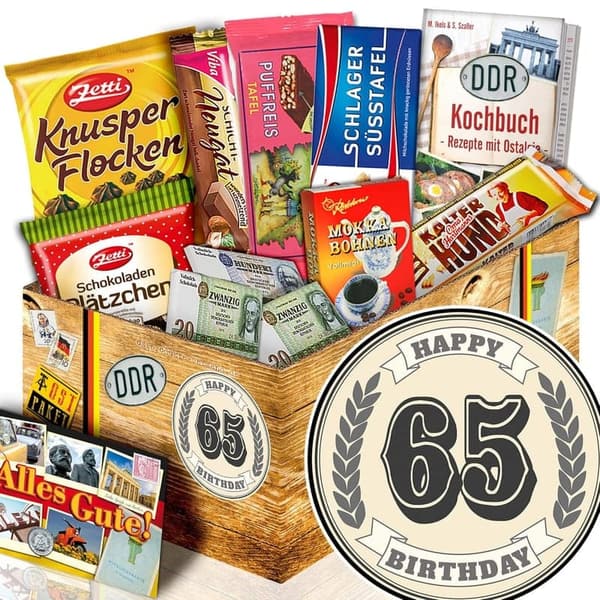 Geschenk zum 65. Geburtstag: DDR Korb für Männer