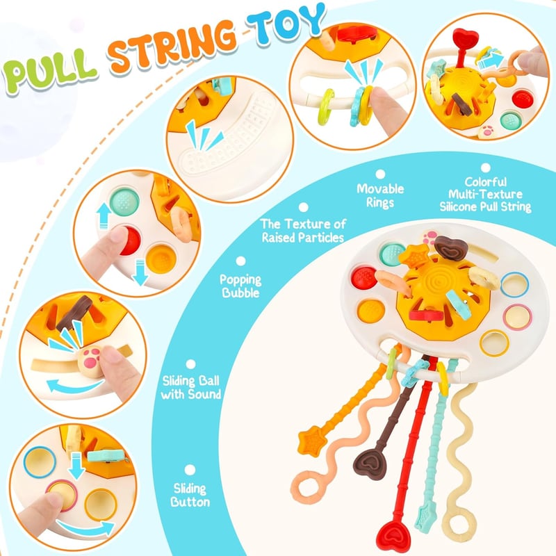 Montessori Spielzeugset für Babys ab 6 Monaten – 5 Teile, Motorikförderung
