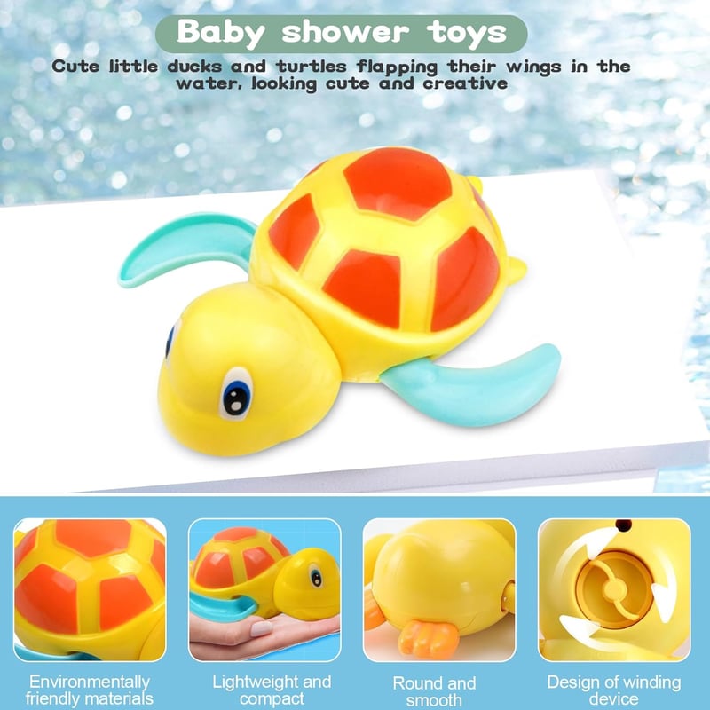 Badespielzeug für Babys ab 6 Monaten – 4-teiliges Set mit kleinen Tieren