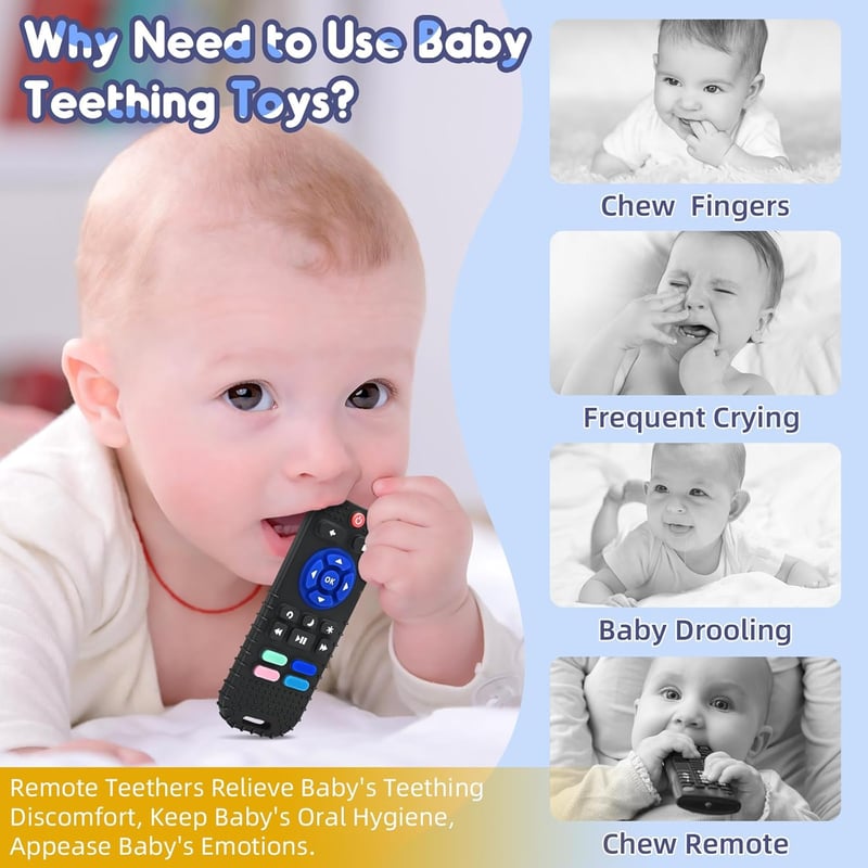 Personalisierter Beißring aus Silikon für Babys (0-12 Monate)