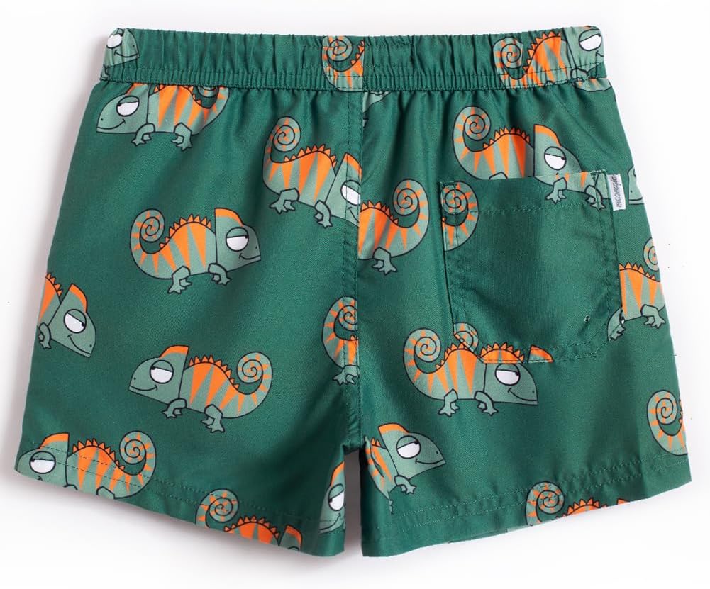 Schnelltrocknende Badeshorts für Jungen mit verstellbarem Tunnelzug und Taschen