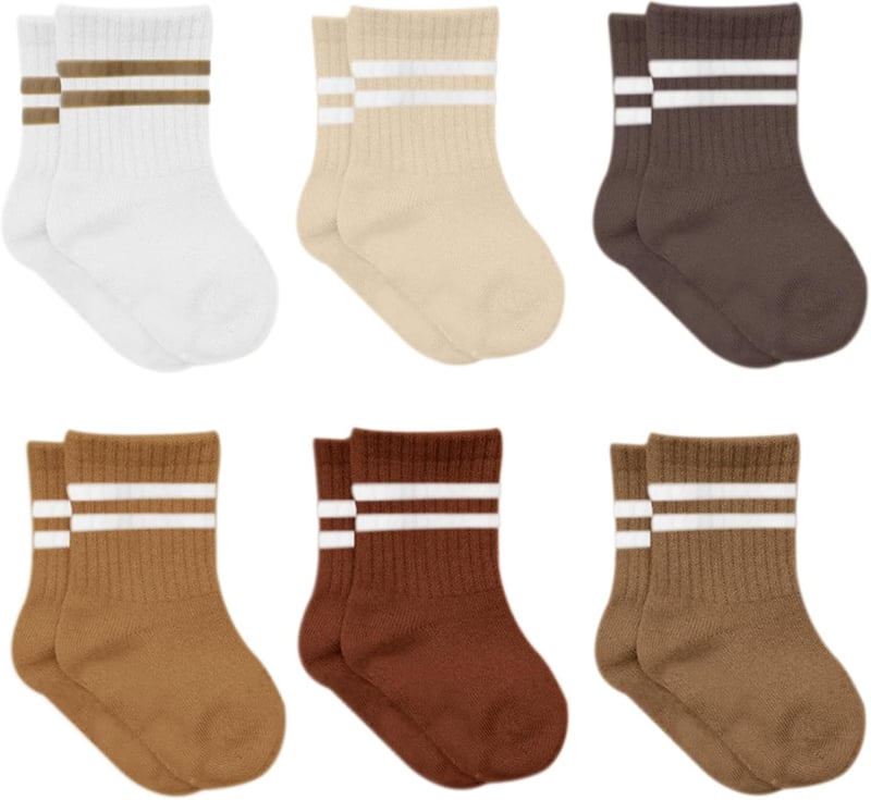 Schöne Baumwollkinder Socken mit Stopper für Neugeborene bis 3 Jahre