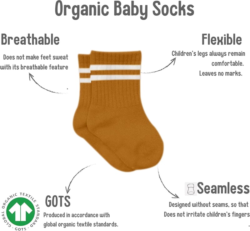 Schöne Baumwollkinder Socken mit Stopper für Neugeborene bis 3 Jahre