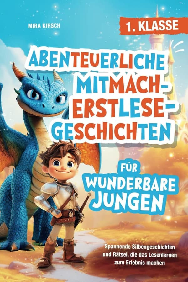 Erstlesegeschichten für Jungen: Spannende Silbengeschichten und Rätsel