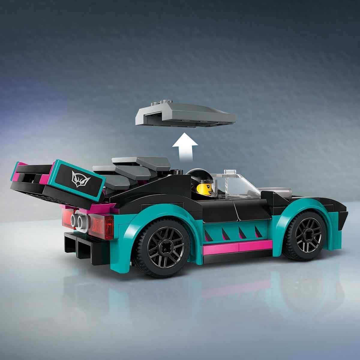 LEGO City Autotransporter mit Rennwagen, Bauset für Kinder ab 6 Jahren