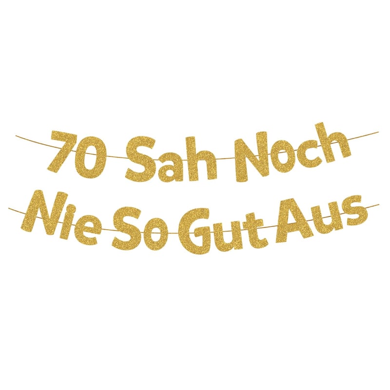 Lustiges Banner zum 70. Geburtstag für Frauen und Männer
