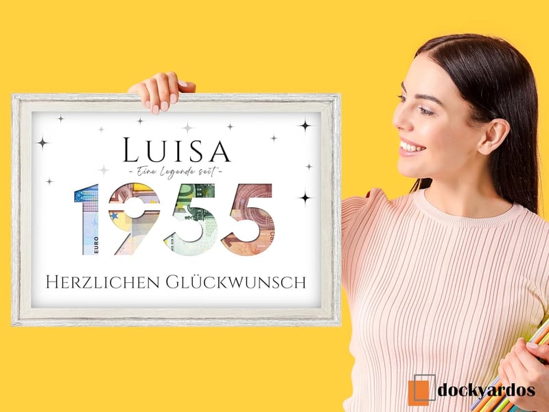 Personalisierbares Geldgeschenk zum 70. Geburtstag für Alle