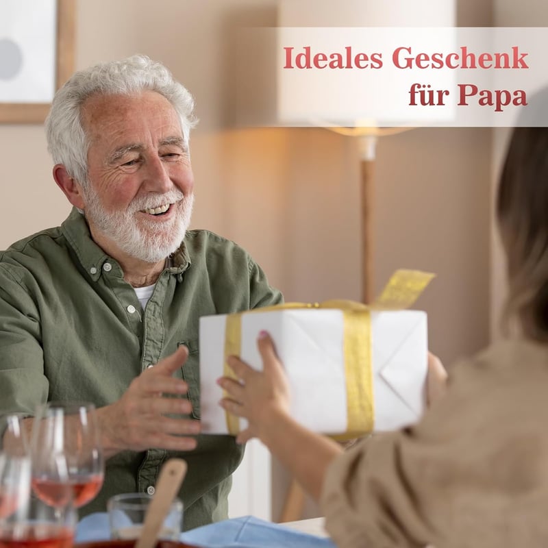 Herzförmige Acryl-Plakette als Vatertagsgeschenk für Papa