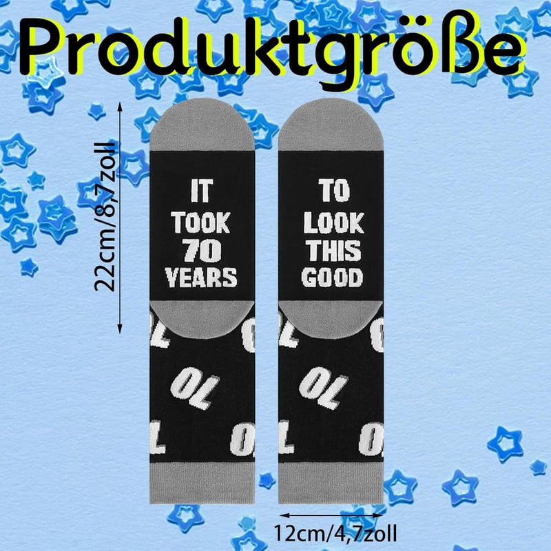 70. Geburtstag Socken für Männer – Geschenkidee für 70-Jährige