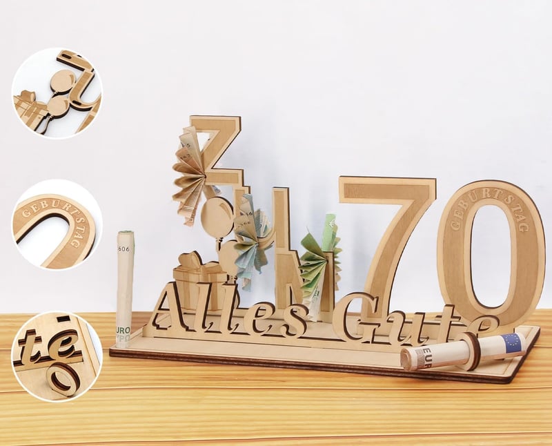 Geschenkideen zum 70. Geburtstag aus Holz für Männer und Frauen