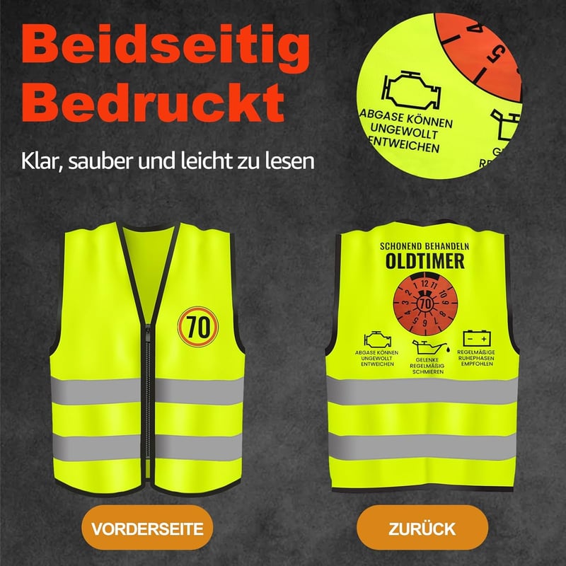 Lustiges Geburtstagsgeschenk für Männer und Frauen - Weste