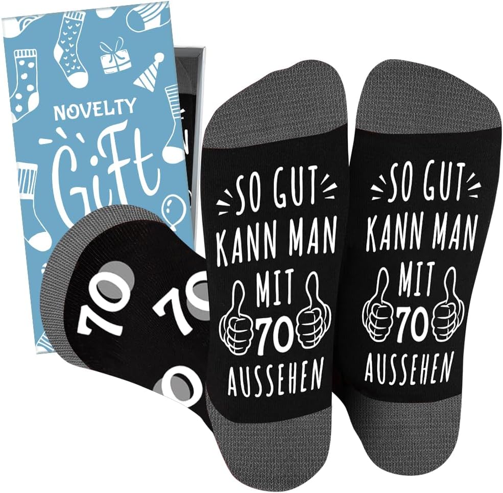 Lustige Socken für Männer mit Spruch – Geburtstagsgeschenk für Papa und Opa