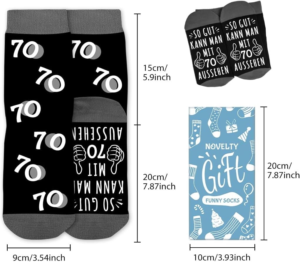 Lustige Socken für Männer mit Spruch – Geburtstagsgeschenk für Papa und Opa