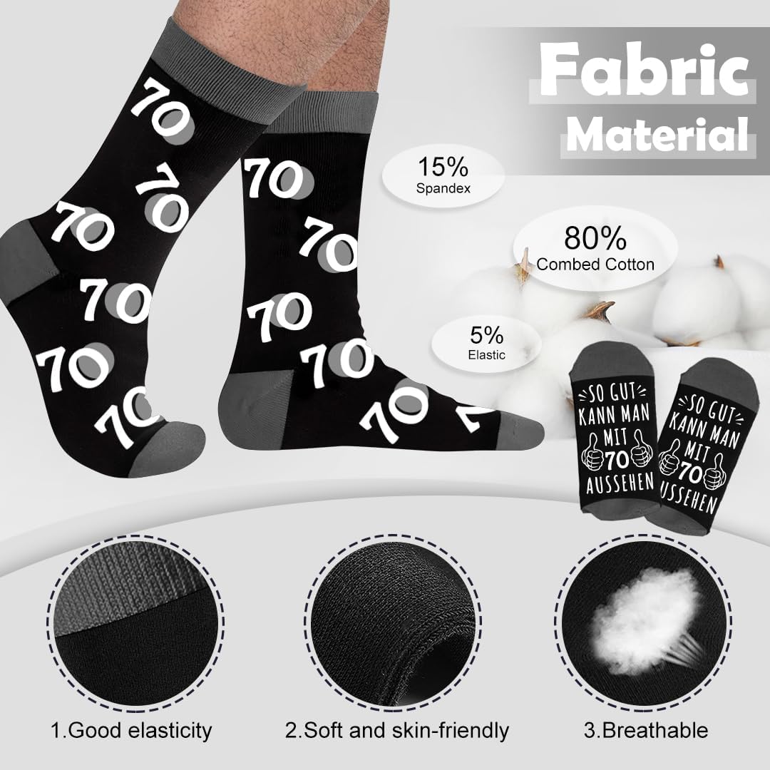 Lustige Socken für Männer mit Spruch – Geburtstagsgeschenk für Papa und Opa