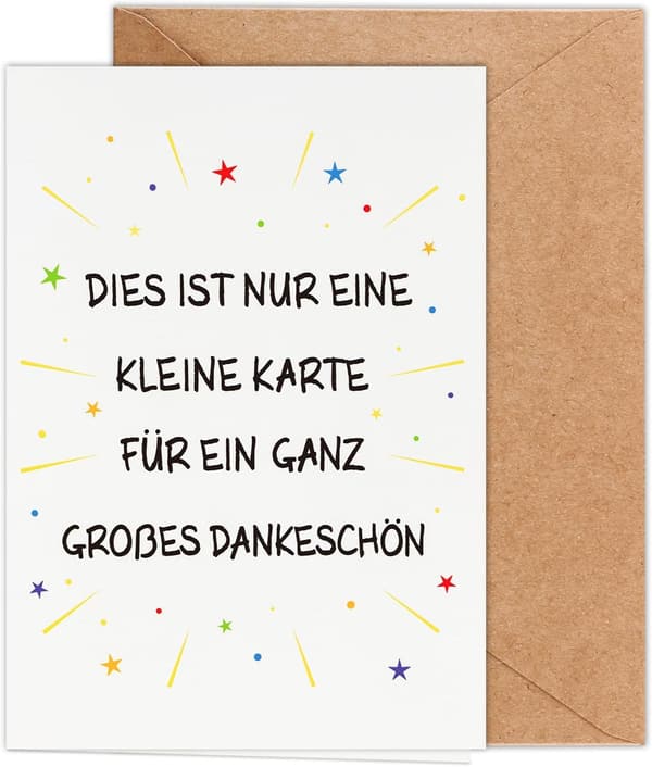 Dankeskarten-Set mit Umschlägen – ideales Dankeschön für alle