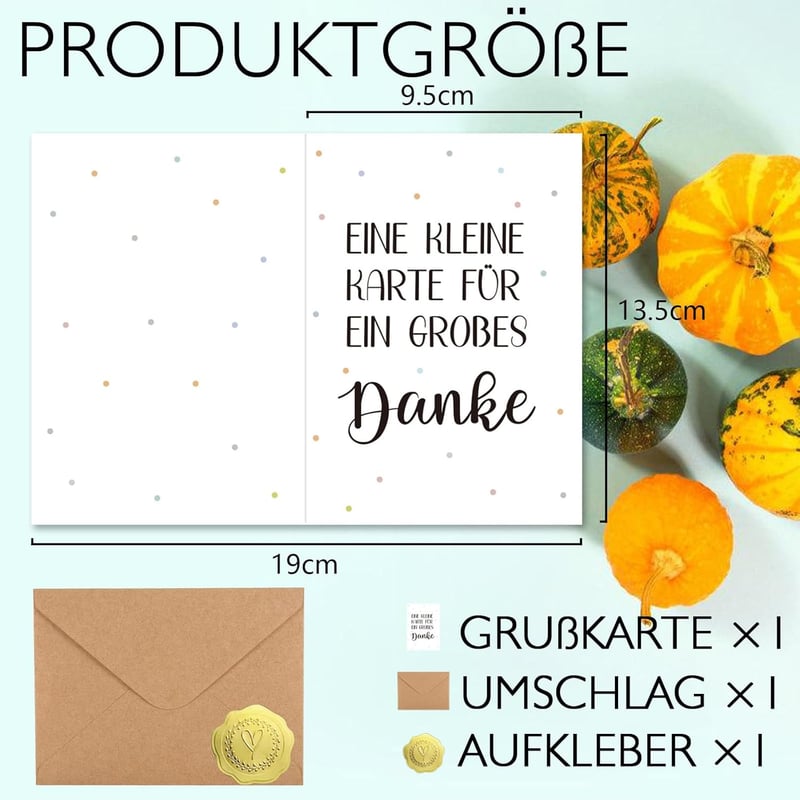 Dankeskarte A6 – Ausdruck von Dankbarkeit für Freunde und Kollegen