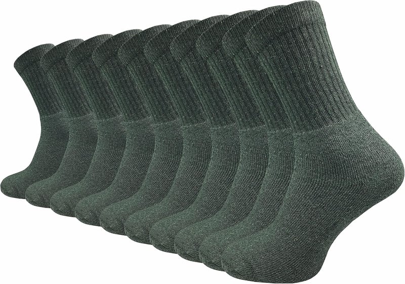 GAWILO Komfortsocken für Herren und Damen – 10 Paar mit Frottee-Fuß