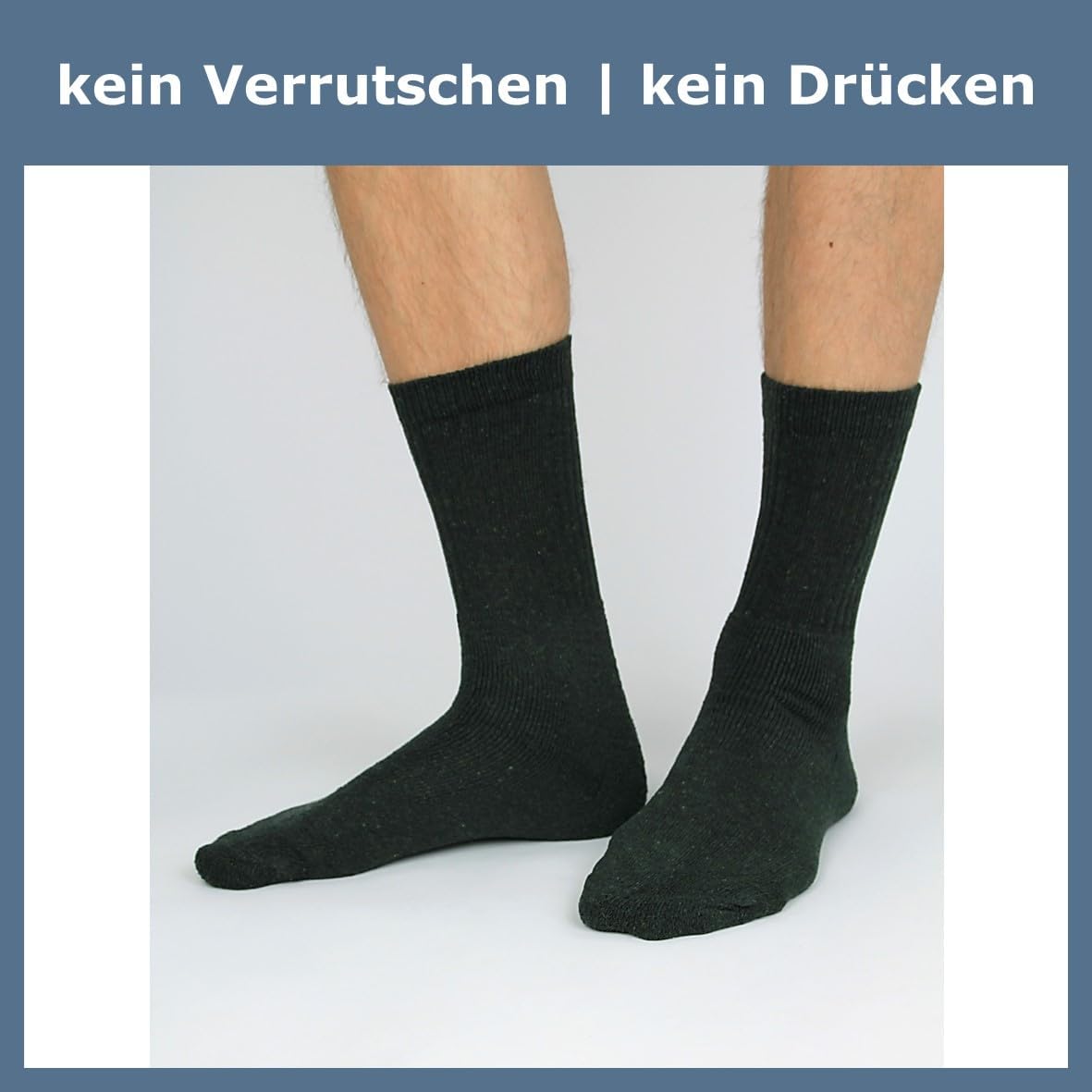 GAWILO Komfortsocken für Herren und Damen – 10 Paar mit Frottee-Fuß