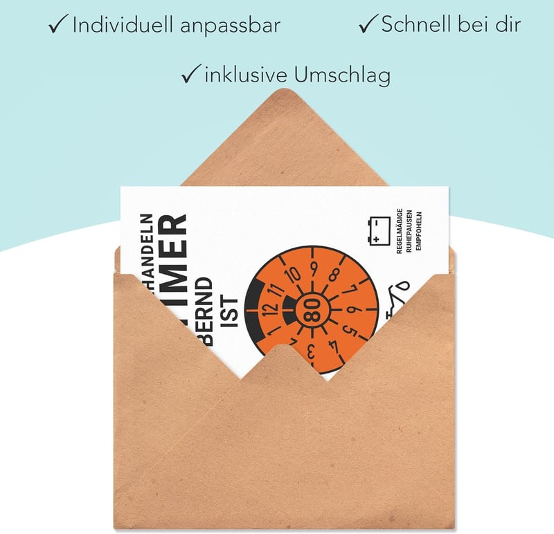 Personalisierte Geburtstagskarte zum 80. Geburtstag für Paare