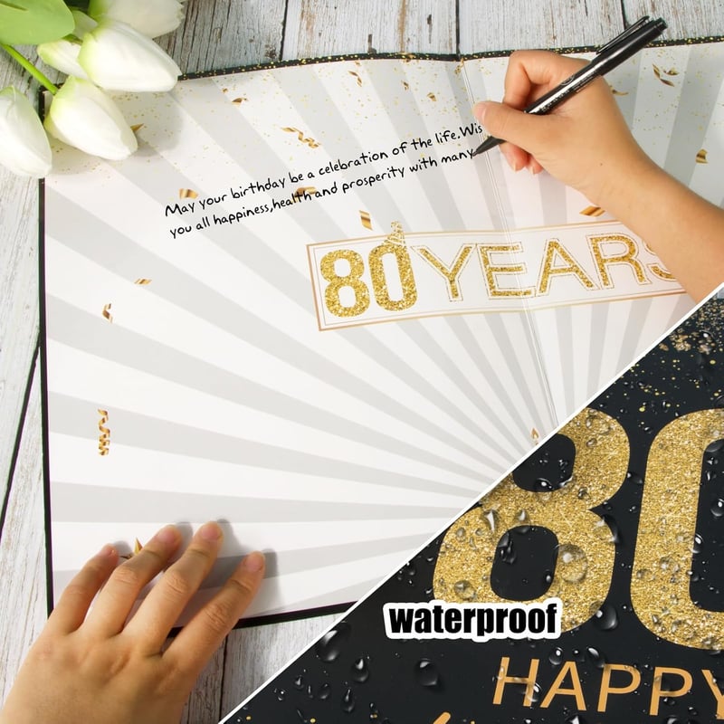 80. Geburtstag Geburtstagskarte für Männer und Frauen