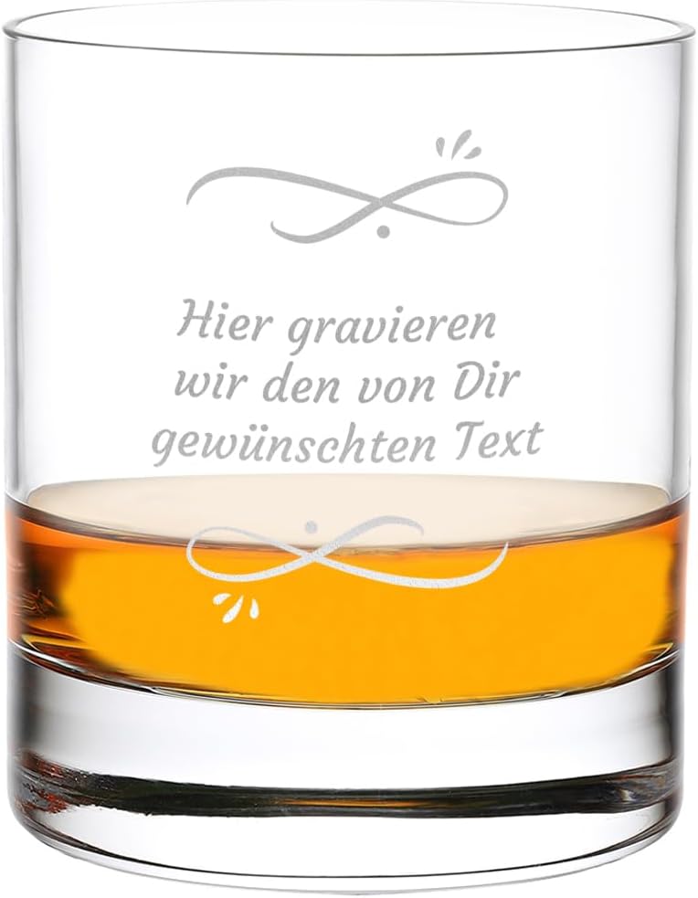 Personalisierte Whiskygläser mit Gravur – 315 ml für Geburtstage und Weihnachten