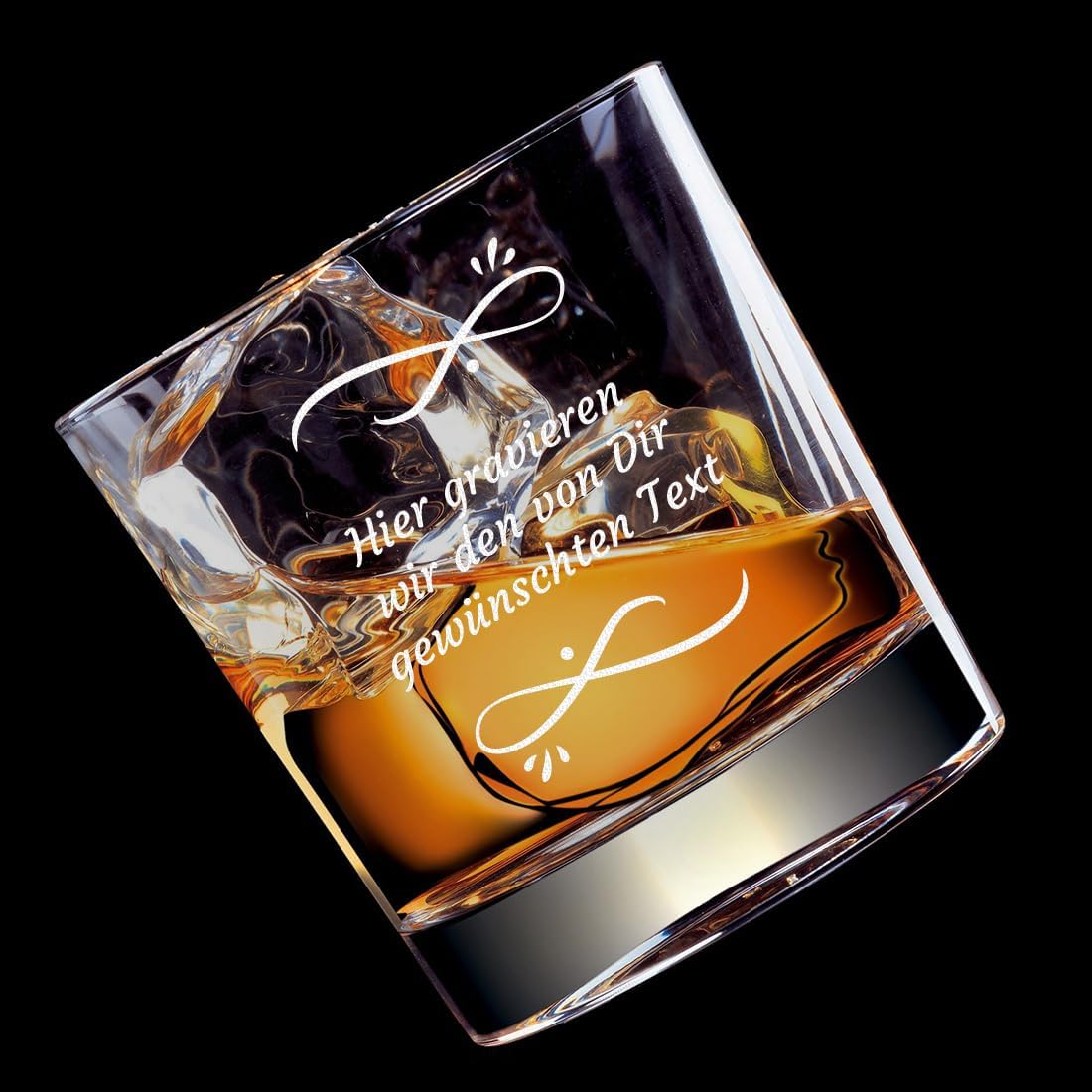 Personalisierte Whiskygläser mit Gravur – 315 ml für Geburtstage und Weihnachten