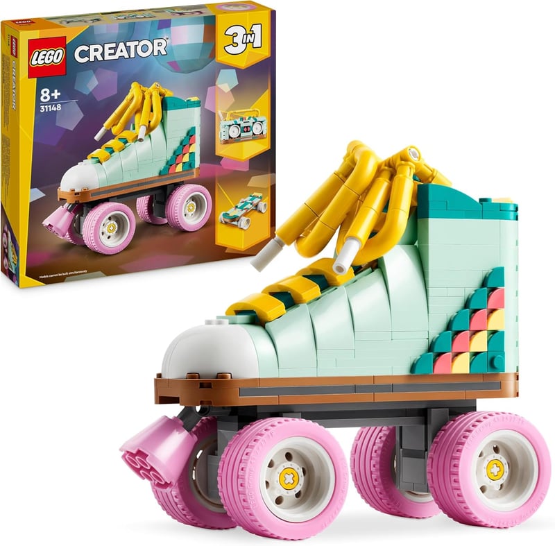 LEGO Creator 3-in-1 Retro Rollschuh – Bausatz für Kinder ab 8 Jahren