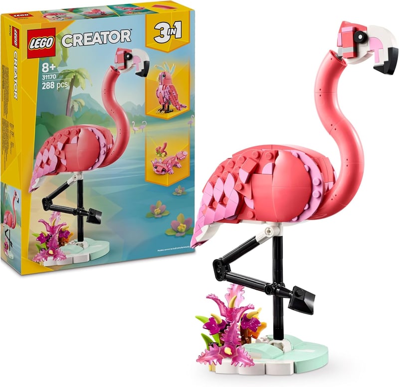 LEGO Creator 3in1 Rosa Flamingo - Kreatives Spielzeug für Kinder ab 8 Jahren