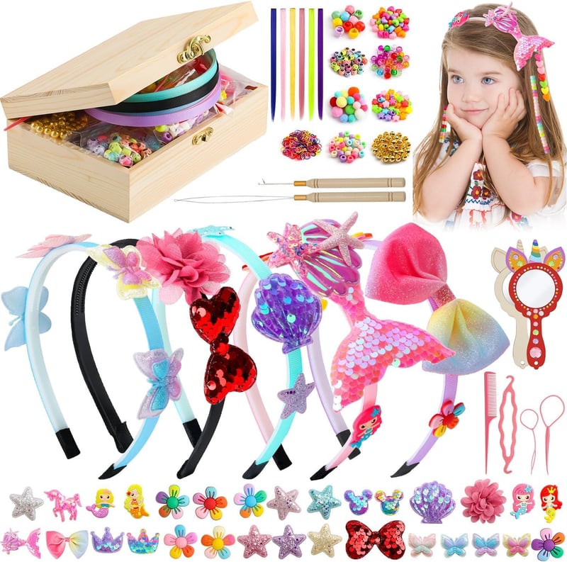 DIY Haarschmuck Bastelset für Mädchen ab 5 Jahren